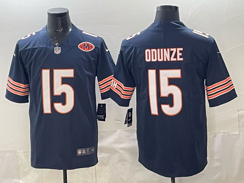 Men 2026 Chicago Bears #15 Odunze blue 2th generation Nike Limited NFL Jersey style 004->chicago bears->NFL Jersey